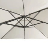 Big Sur Cantilever Umbrella (Natural Canopy, Anthracite Frame) - Teak Warehouse