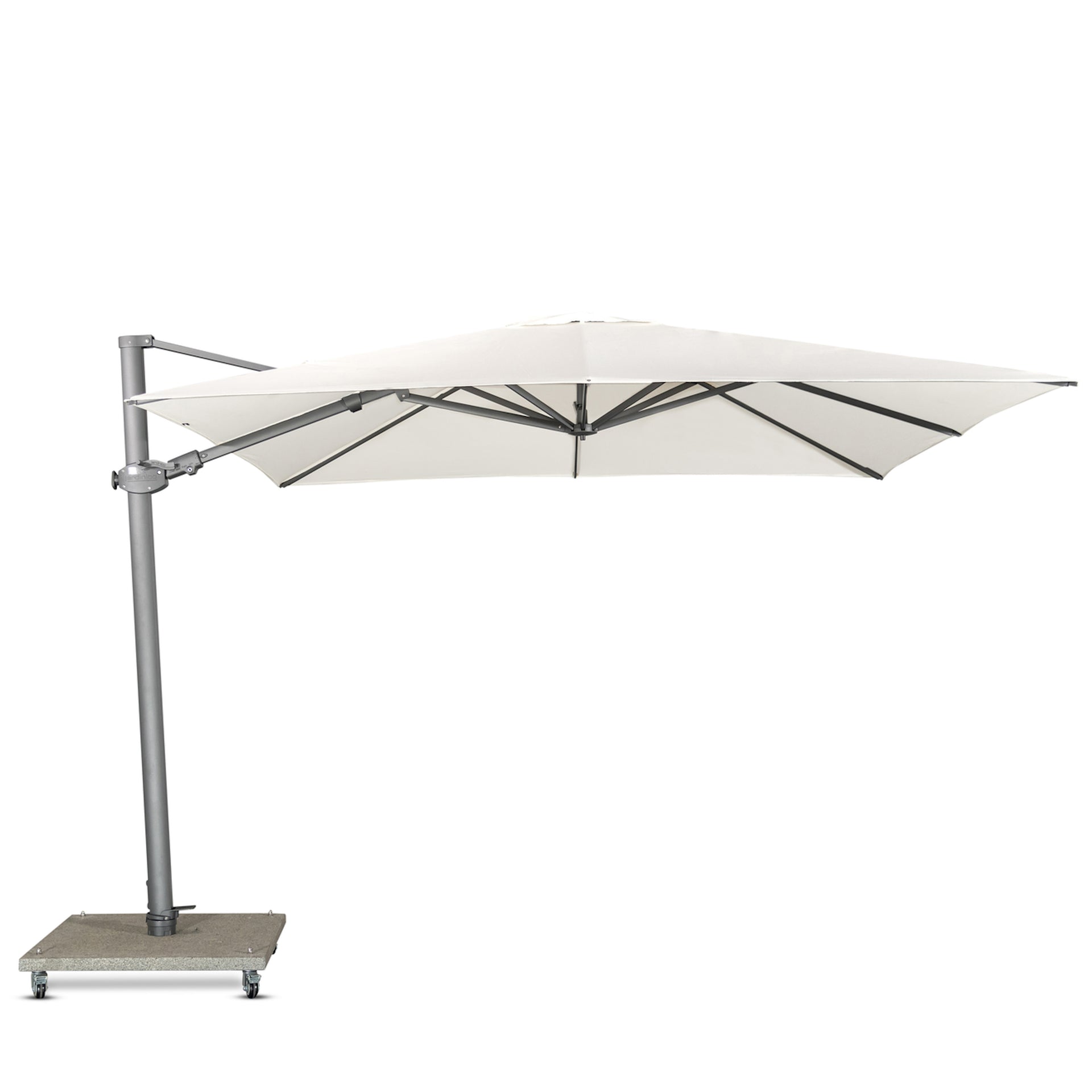 Big Sur Cantilever Umbrella (Natural Canopy, Anthracite Frame)