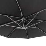 Big Sur Cantilever Umbrella (Black Canopy, Anthracite Frame) - Teak Warehouse