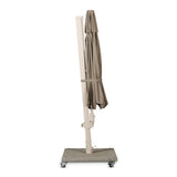Carmel Round Cantilever Umbrella (Taupe Canopy, Linen Frame) - Teak Warehouse