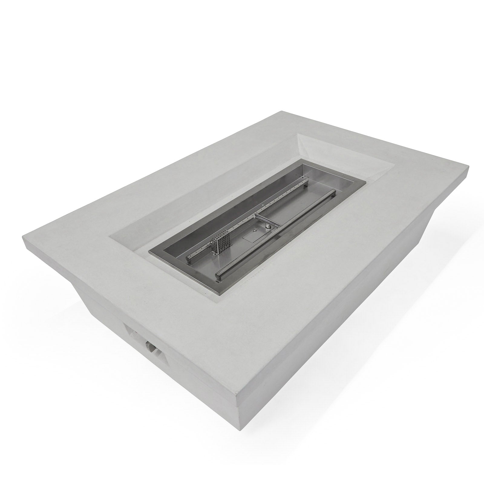 Glow Rectangle Fire Pit (White)