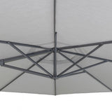 Carmel Round Cantilever Umbrella (Gris Canopy, Anthracite Frame) - Teak Warehouse