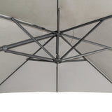 Big Sur Cantilever Umbrella (Gris Canopy, Anthracite Frame) - Teak Warehouse