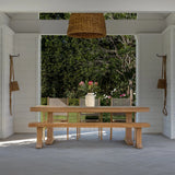 A-Grade Teak Outdoor Dining Bench Elegant Patio Seating 
