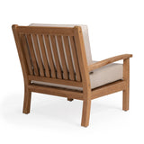 Naples Teak Outdoor Club Chair - Teak Warehouse