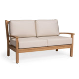Naples Teak Outdoor Loveseat - Teak Warehouse