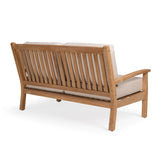 Naples Teak Outdoor Loveseat - Teak Warehouse