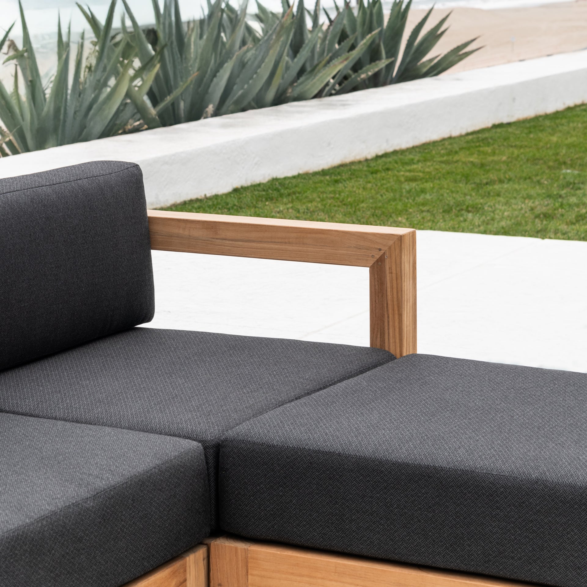 Ibiza Teak Outdoor Sectional Corner Chair