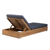 Kuba Teak Outdoor Sun Lounger Teak Warehouse