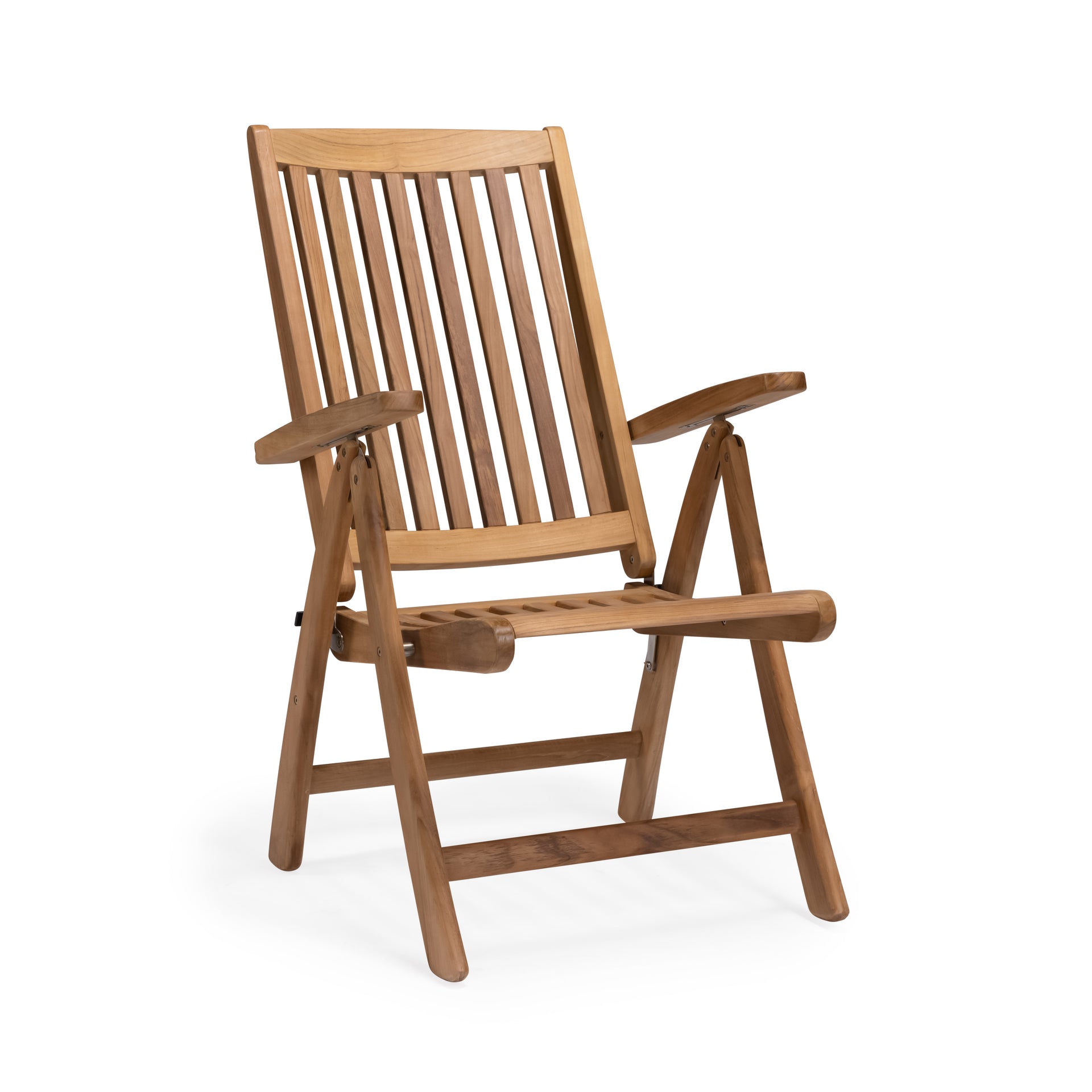 Nautical Teak Outdoor Folding Relaxing Chair