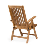 Nautical Teak Outdoor Folding Relaxing Chair - Teak Warehouse
