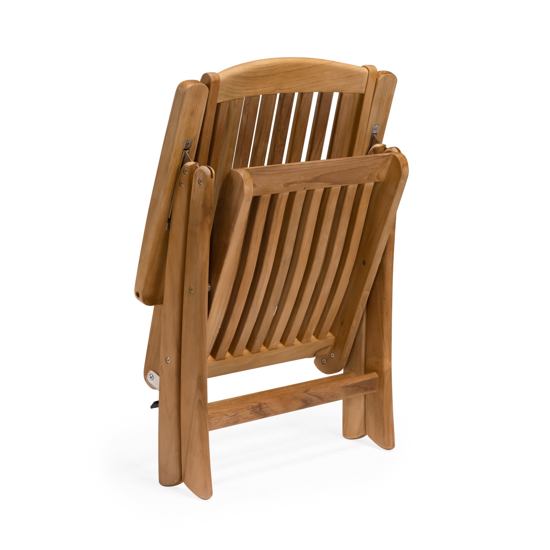 Nautical Teak Outdoor Folding Relaxing Chair