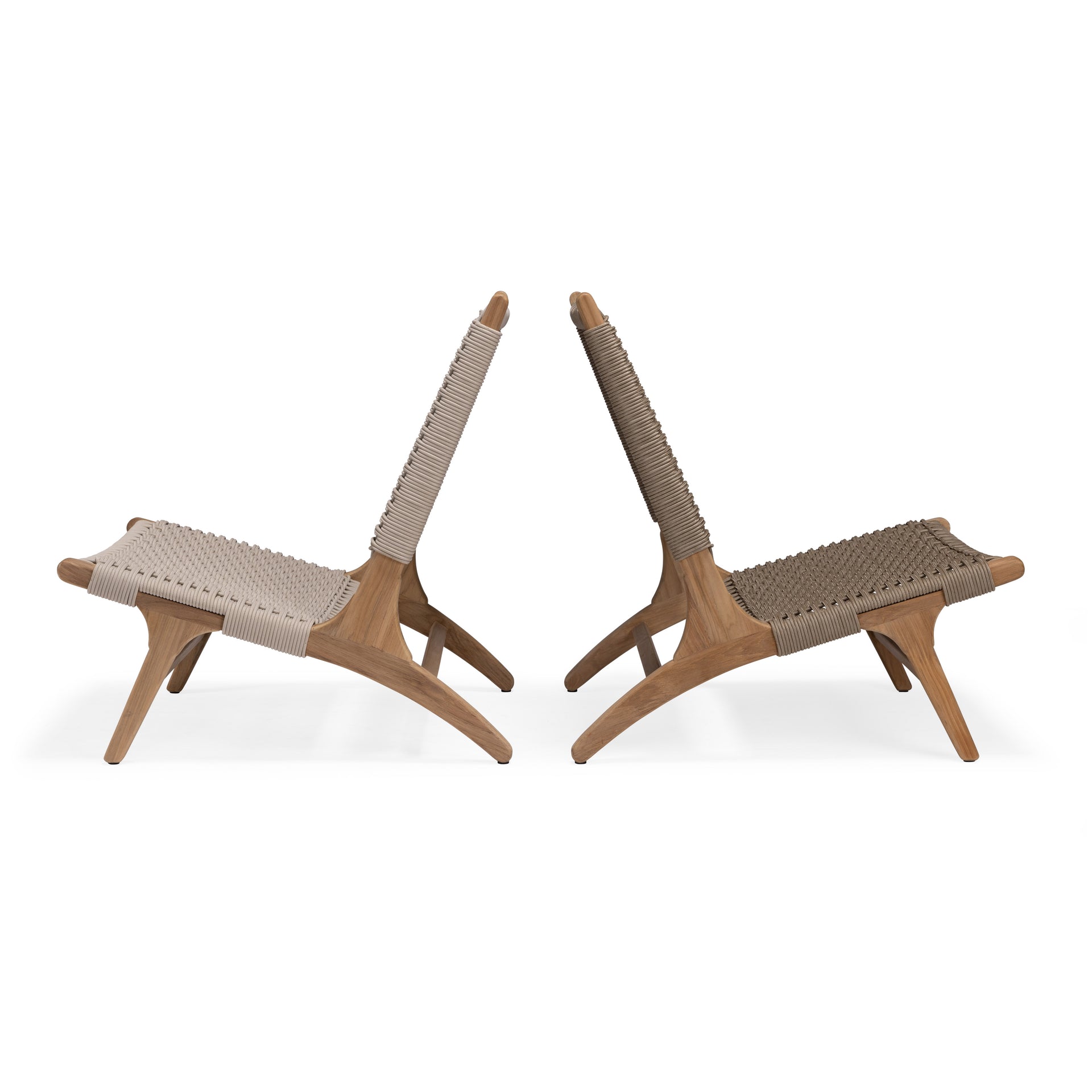 Tokio Teak Outdoor Relaxing Chair (Cream)