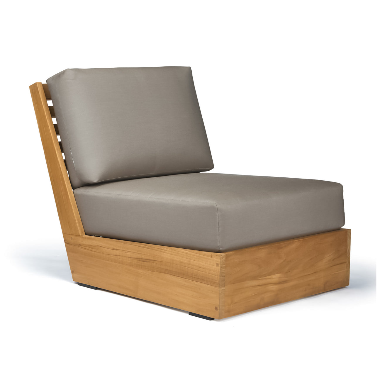 Kuba Teak Armless Outdoor Club Chair