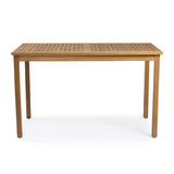Classic teak wood outdoor counter height table