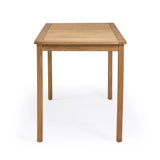 Classic teak outdoor counter height dining table