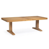 Savannah teak outdoor dining table 118 inches