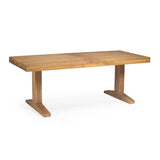 Savannah teak outdoor dining table 94 inch