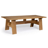 Bradford 118-inch outdoor teak dining table