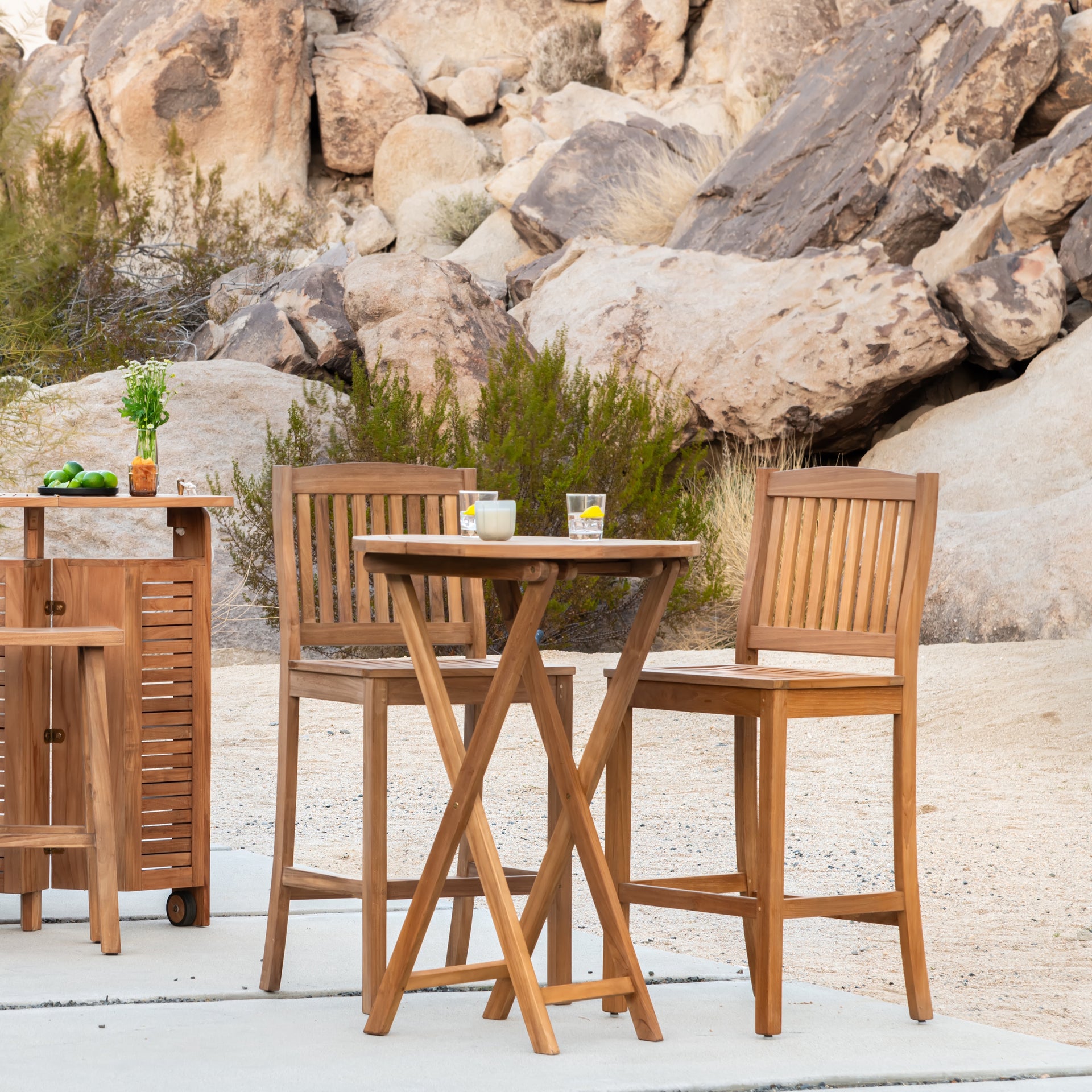 Verona Teak Bar Stool