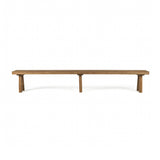 Hunter Reclaimed Teak Outdoor Backless Bench 114" Teak Warehouse
