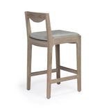 Athena Weathered Teak Outdoor Counter Stool Teak Warehouse