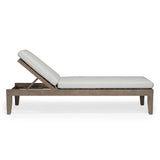 Juliet Weathered Teak Outdoor Sun Lounger Teak Warehouse