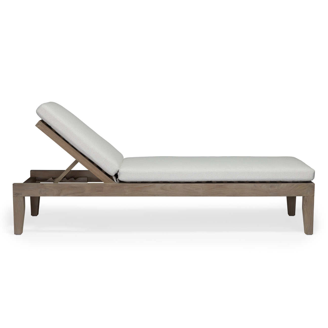 Juliet Weathered Teak Outdoor Sun Lounger