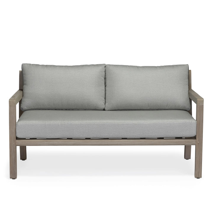 Juliet Weathered Teak Outdoor Loveseat Teak Warehouse