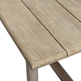 Troy Weathered Teak Outdoor Dining Table 118" Teak Warehouse