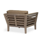 Romeo Weathered Teak Outdoor Club Chair Teak Warehouse