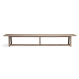 Troy Weathered Teak Outdoor Backless Bench 94" Teak Warehouse