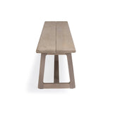 Troy Weathered Teak Outdoor Backless Bench 94" Teak Warehouse