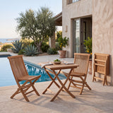 Regatta Square 27" Folding Teak A-Grade Outdoor Dining Table