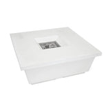 Concrete Square Fire Pit (White) Teak Warehouse