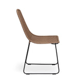 Georgia Wicker Outdoor Dining Side Chair (Honey) Teak Warehouse