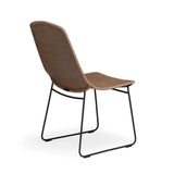 Georgia Wicker Outdoor Dining Side Chair (Honey) Teak Warehouse