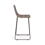 Georgia Wicker Outdoor Bar Chair (Stone) Teak Warehouse
