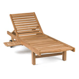 Malibu Teak Outdoor Sun Lounger Teak Warehouse