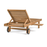 Malibu Teak Outdoor Sun Lounger Teak Warehouse