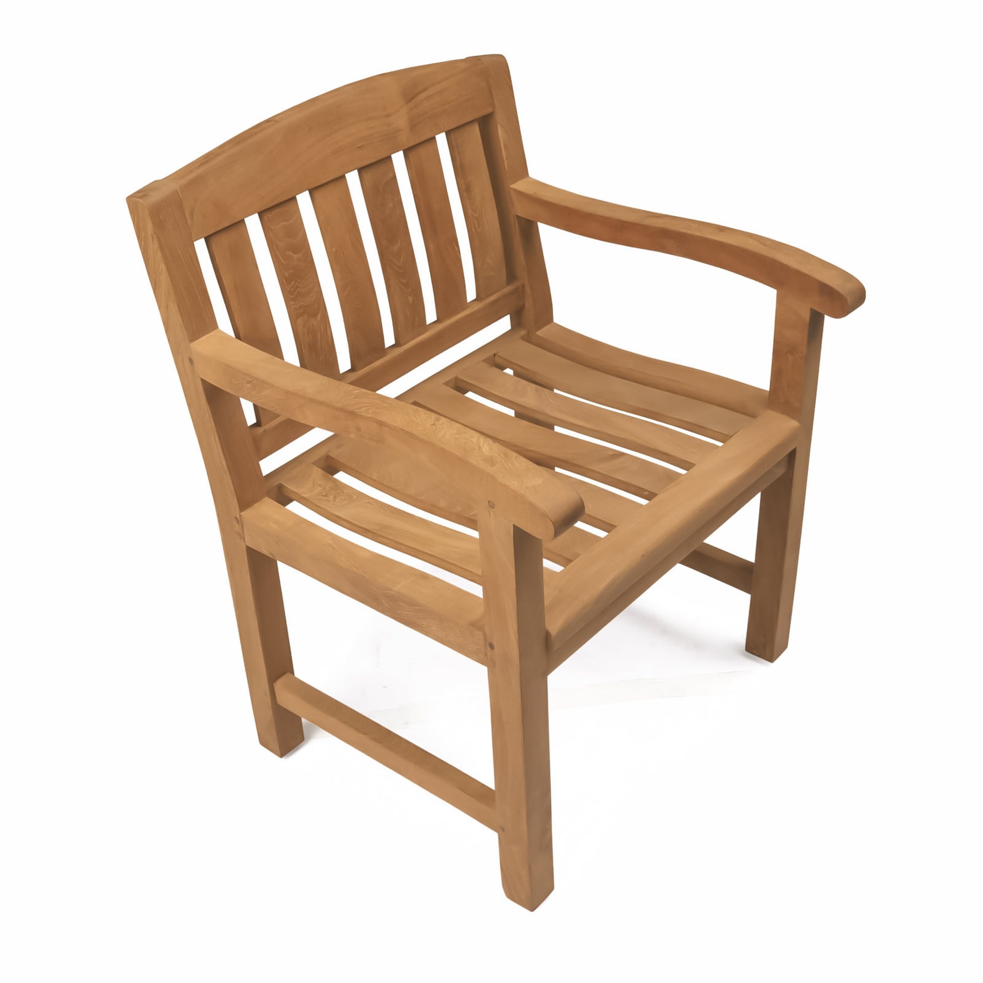 Newport teak wooden outdoor arm chair