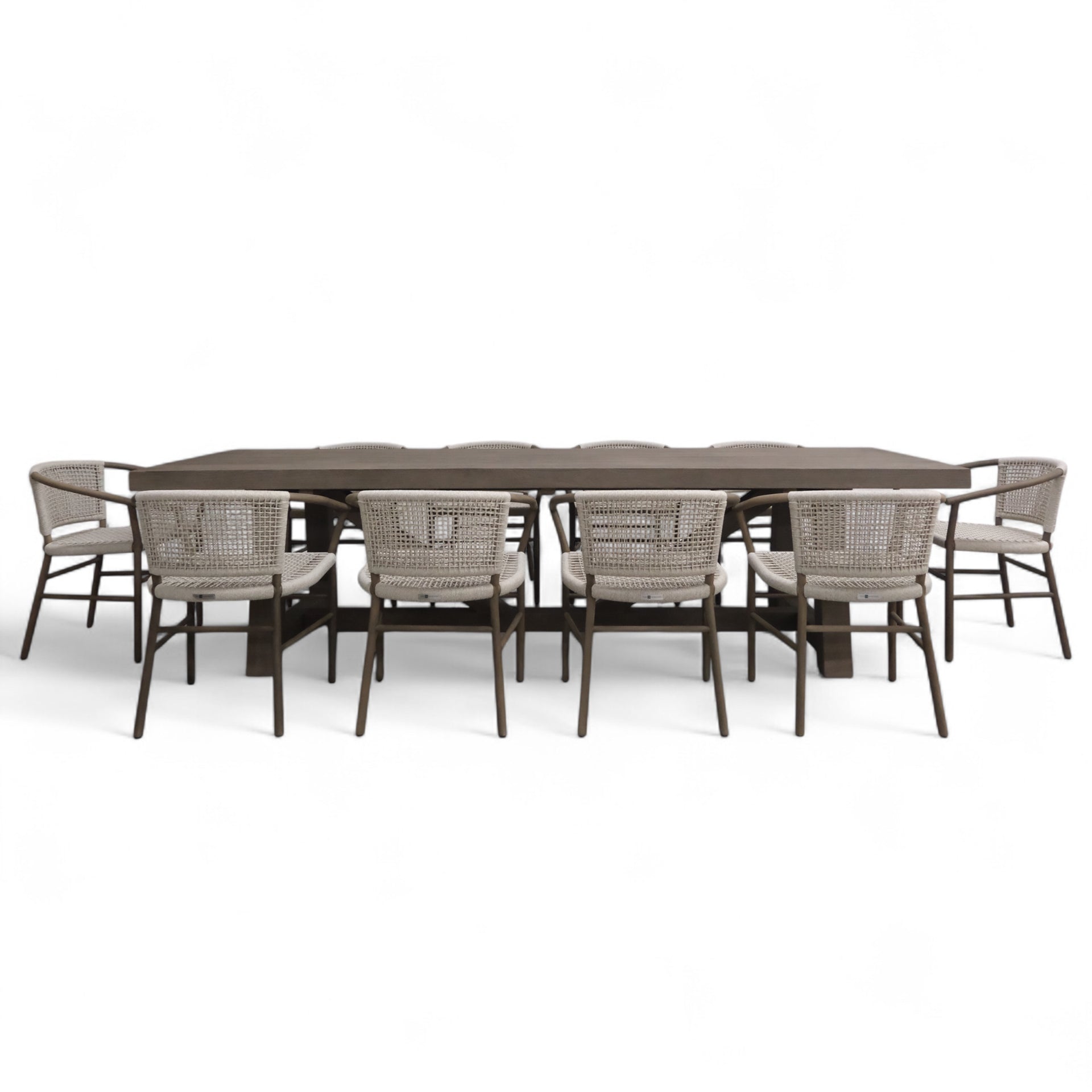 Palermo 118" Table w/ Mina Arm Chairs