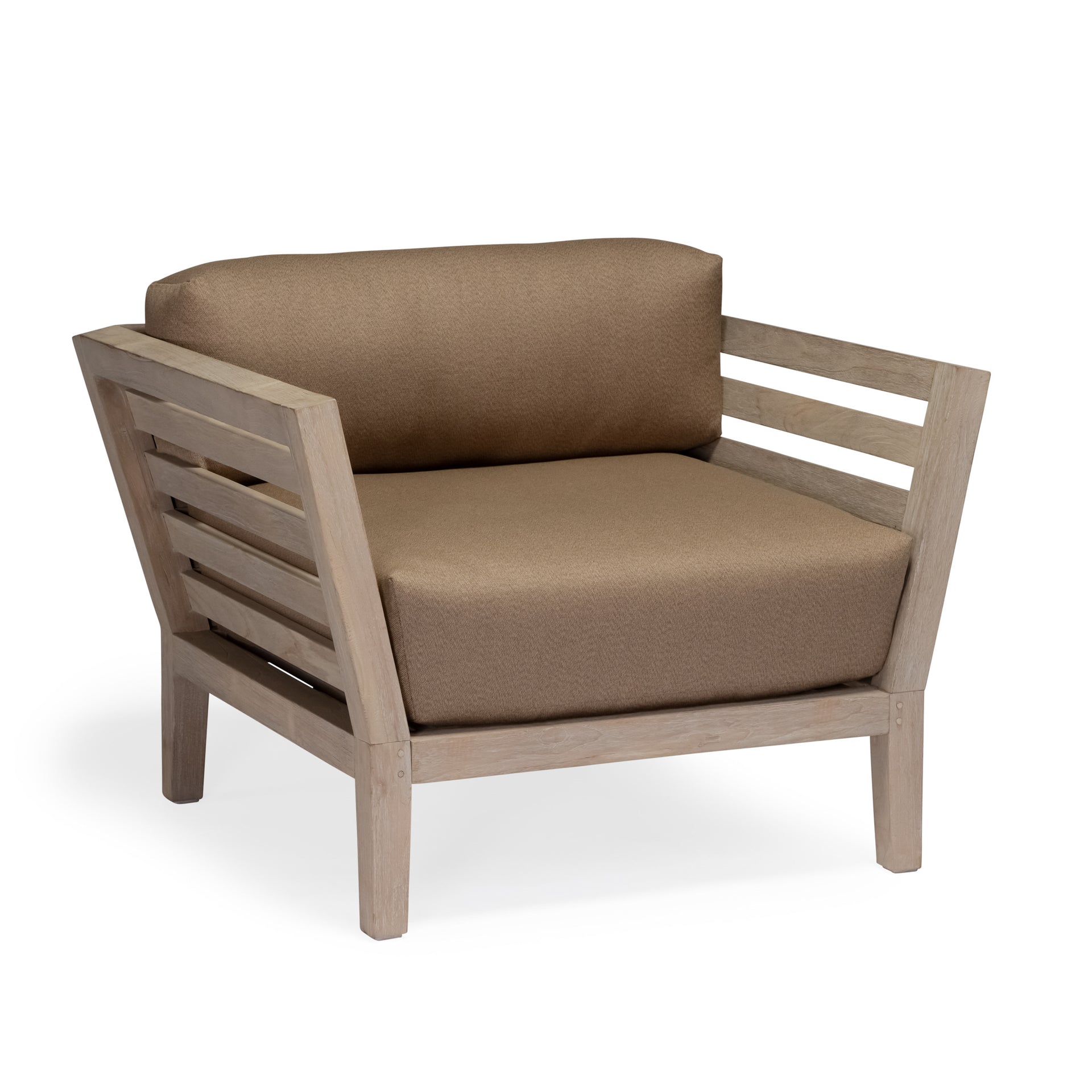 Romeo Weathered Teak Outdoor Club Chair