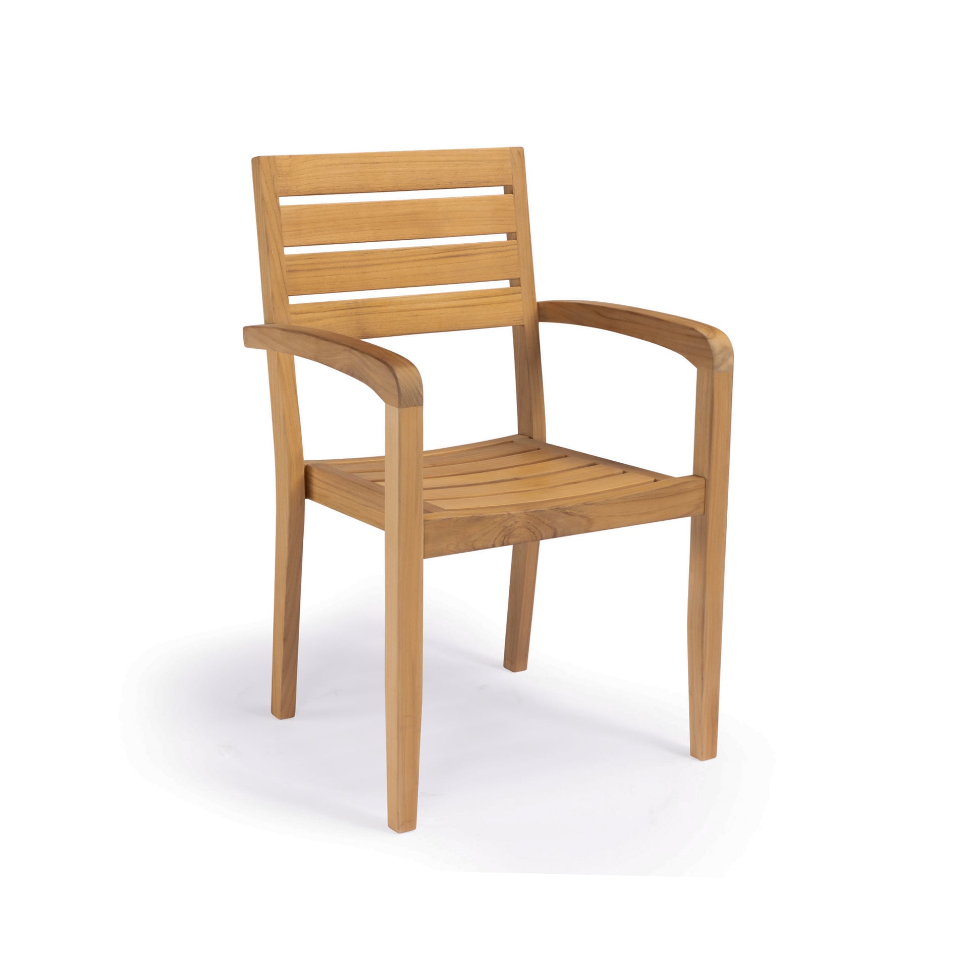 Fiesta Teak Outdoor Stacking Dining Arm Chair