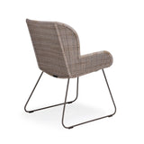 Georgia Wicker Outdoor Dining Arm Chair (Stone) Teak Warehouse