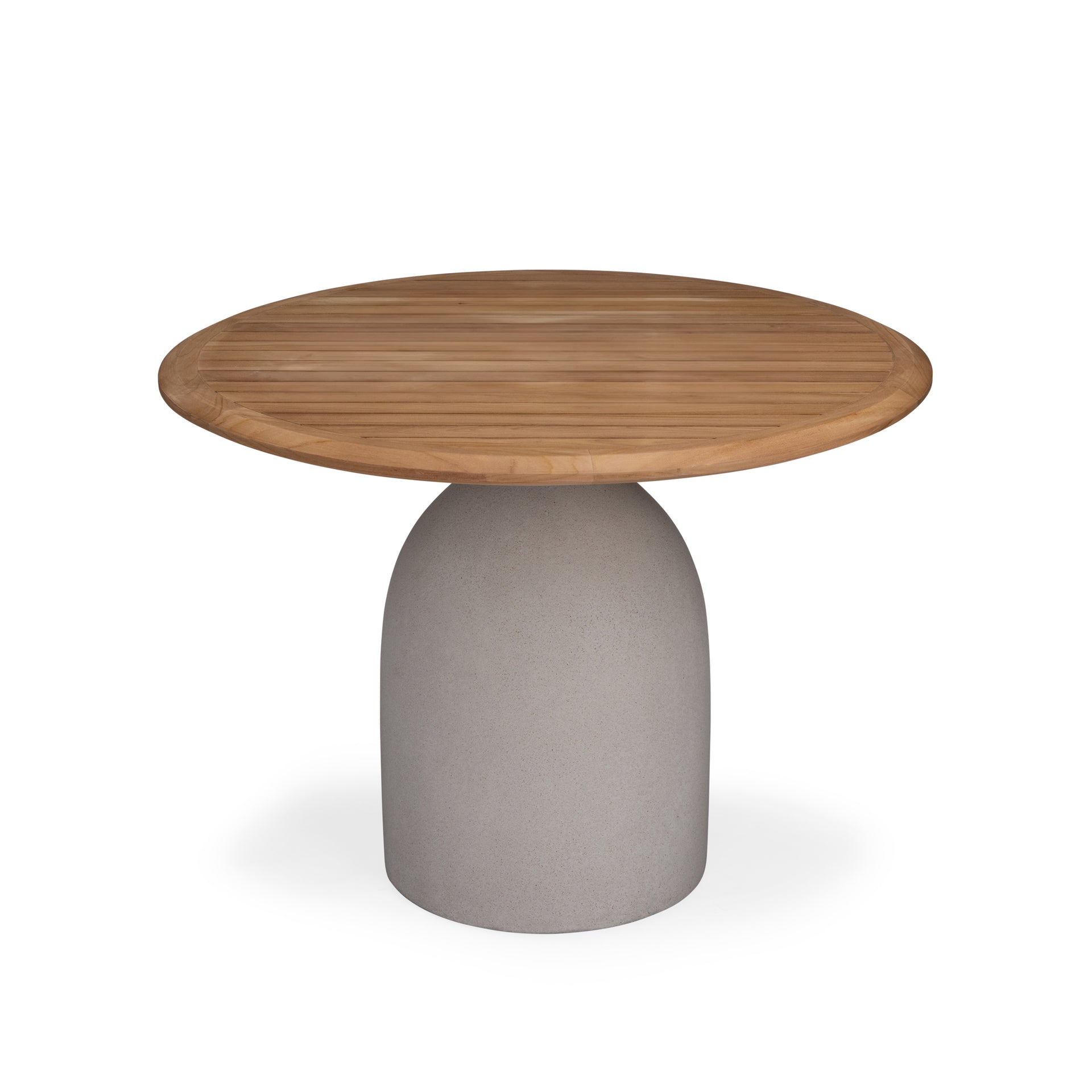 Leni Teak and Concrete Outdoor Dining Table