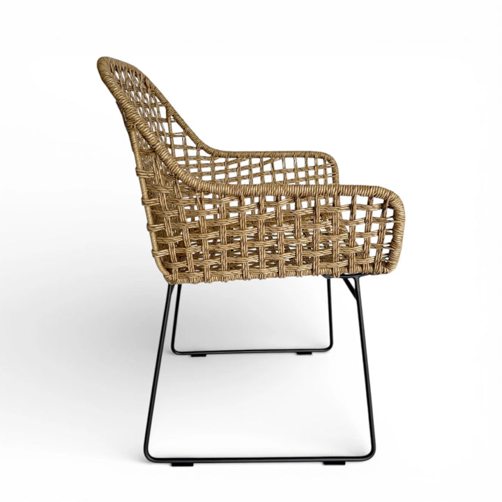 Molly Rope Outdoor Dining Arm Chair Teak Warehouse