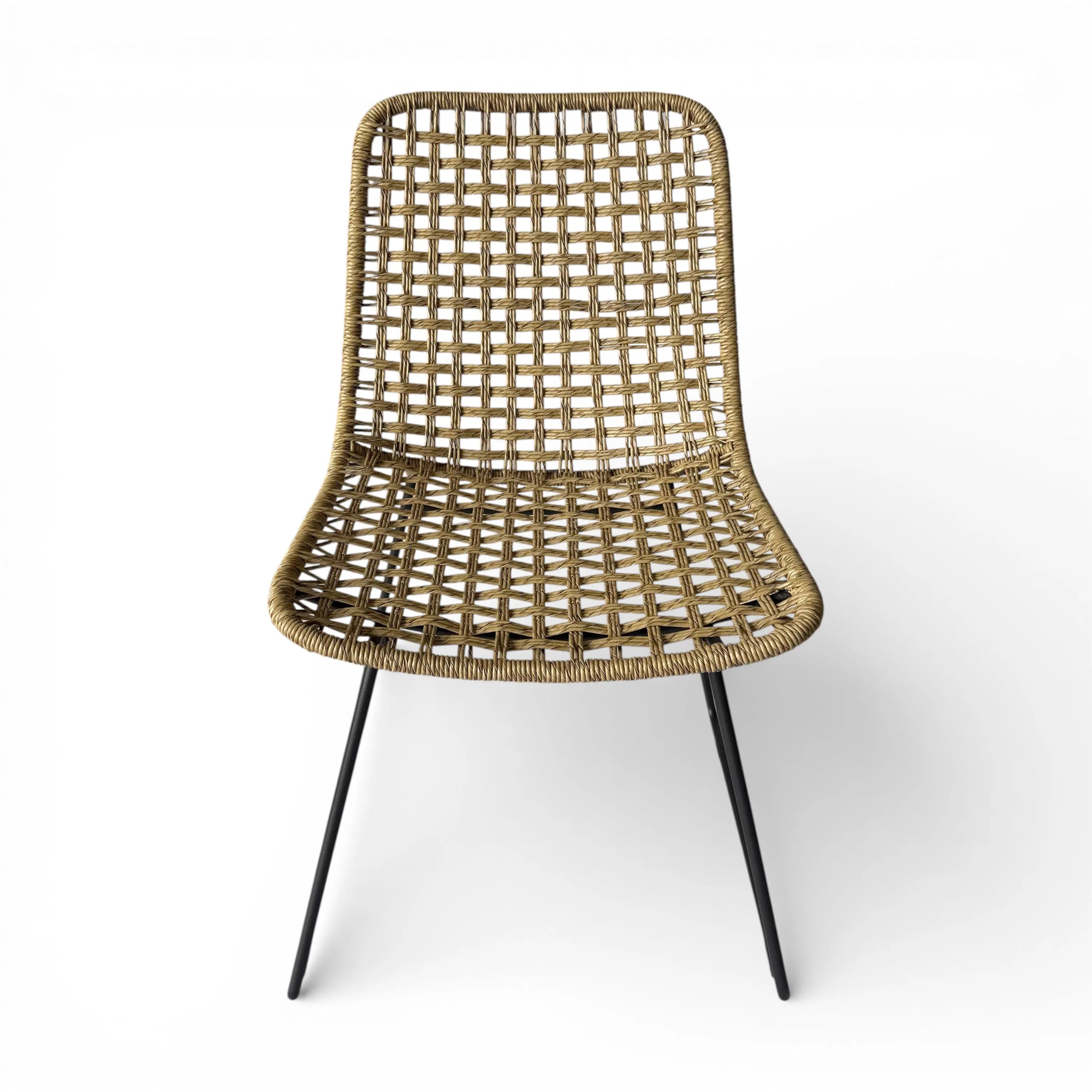 Molly Rope Outdoor Dining Side Chair Teak Warehouse