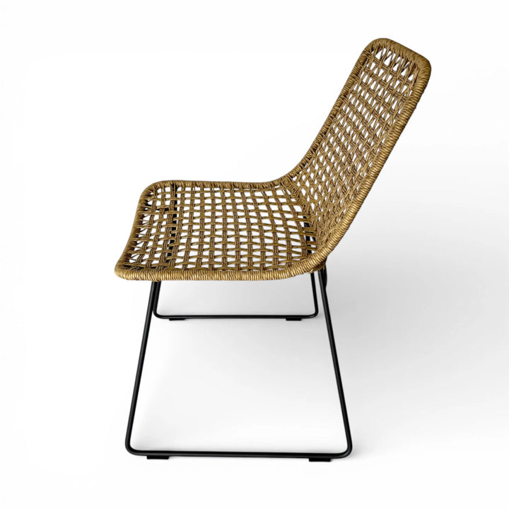 Molly Rope Outdoor Dining Side Chair Teak Warehouse