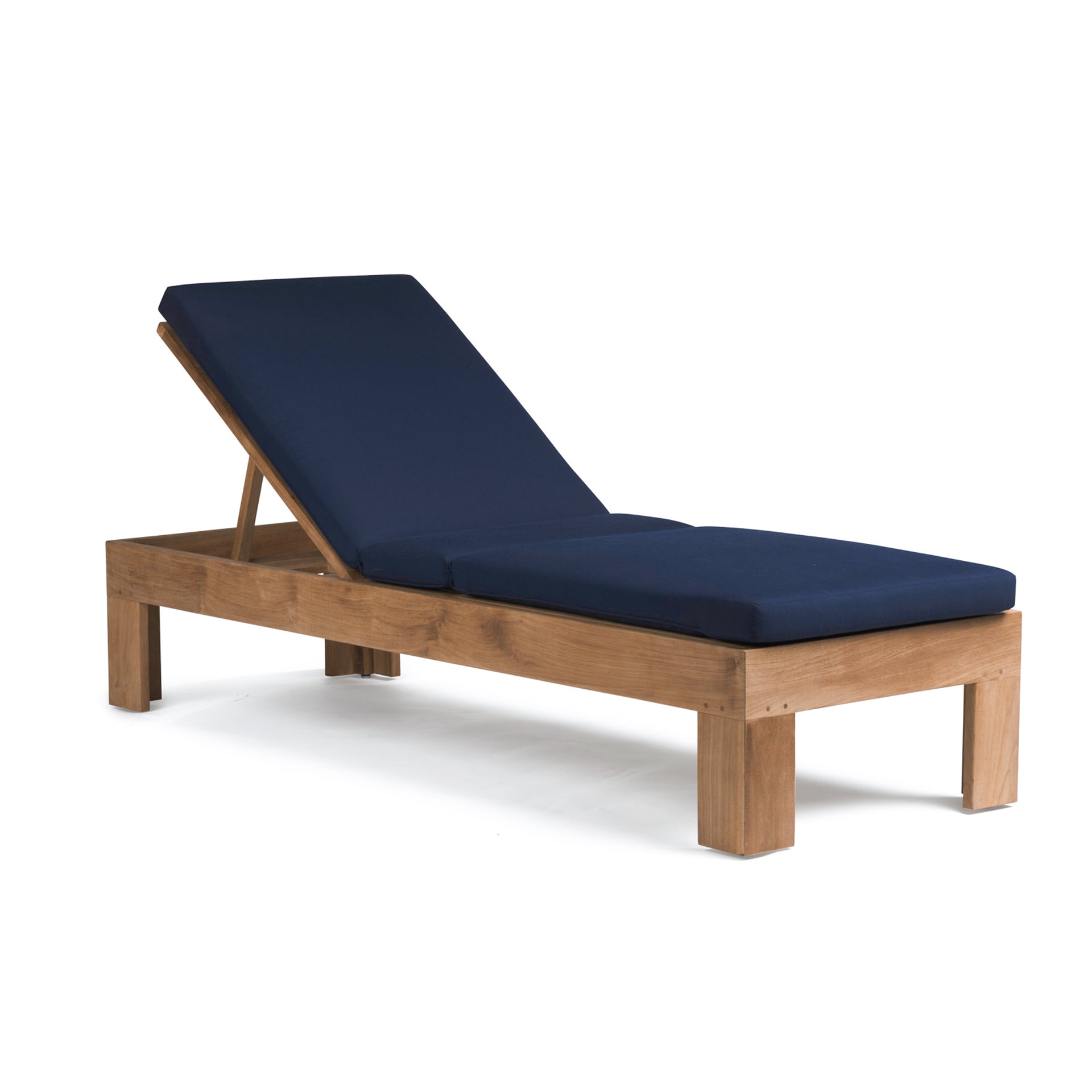 Palm Teak Outdoor Sun Lounger